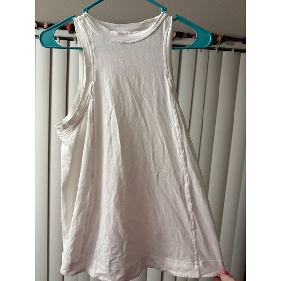 lululemon athletica Tops - Lululemon White Athletic Tank Size 4 Small